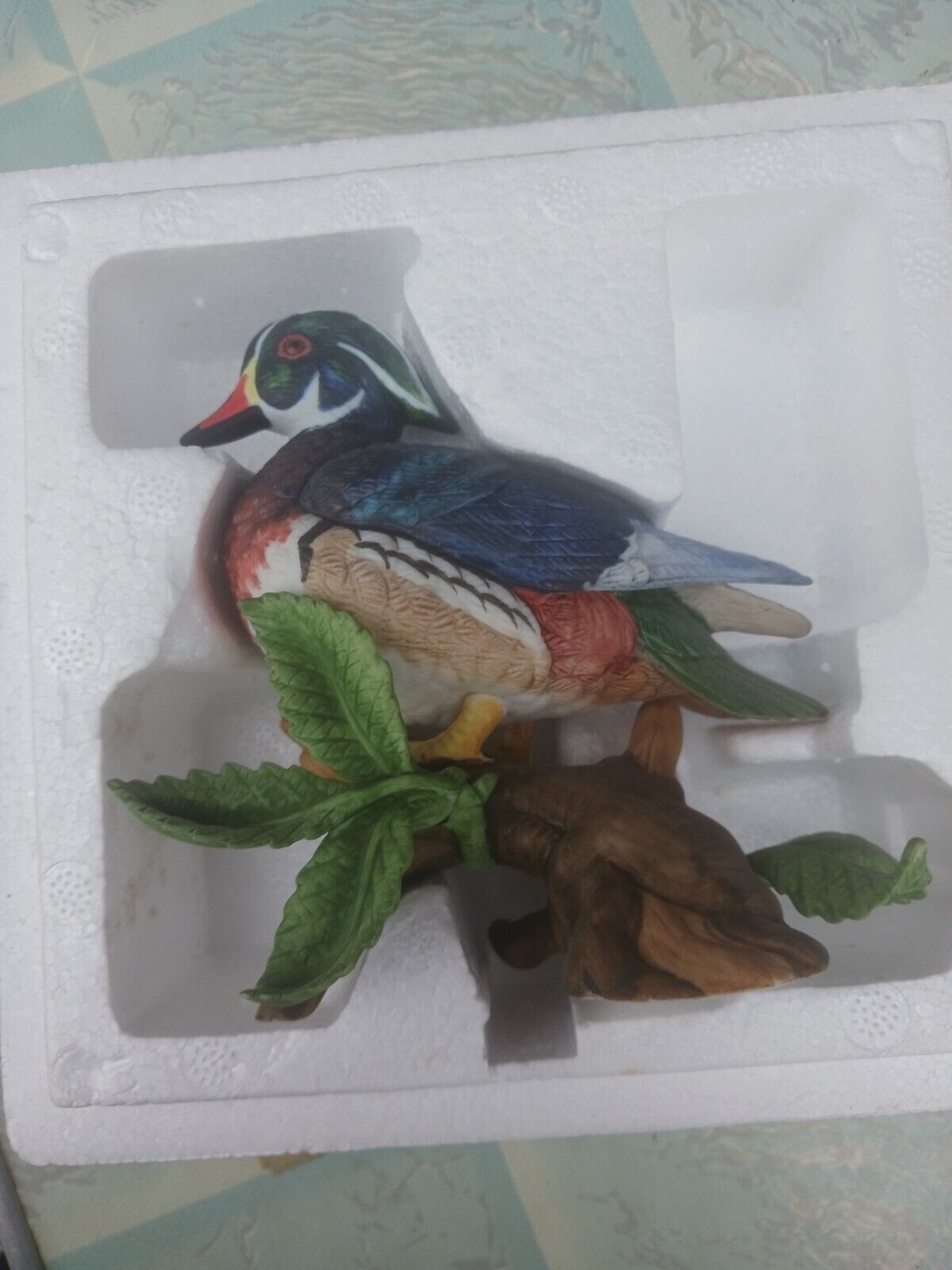 Lenox Fine Porcelain Wood Duck Certificate Original Box