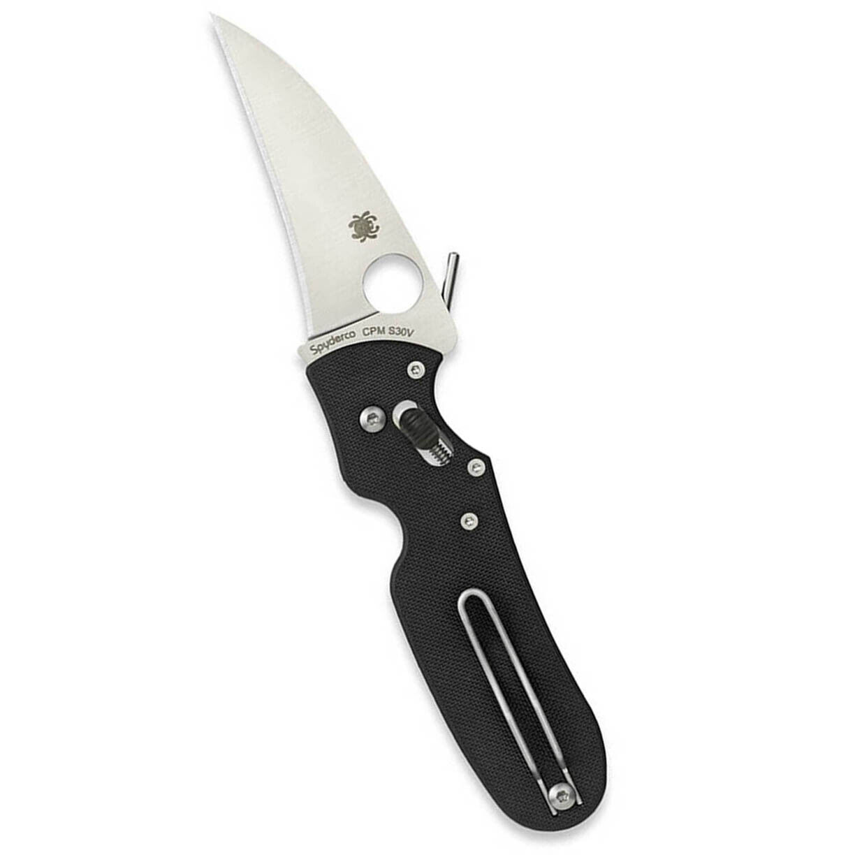 Spyderco C103GP P\'Kal Black G-10 Knife with Emerson Opener