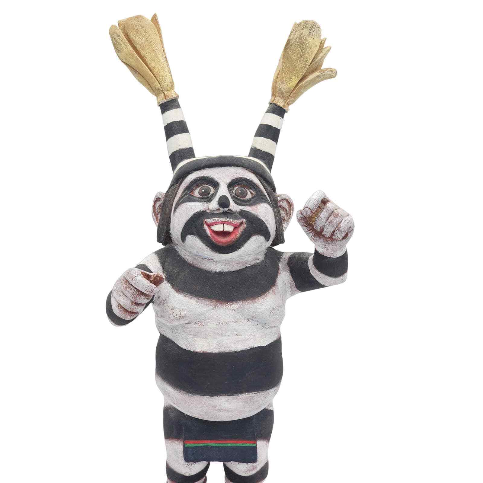 Kachina Doll Hopi Clown Neil David Vintage Native American Kewa Koyala Signed 15