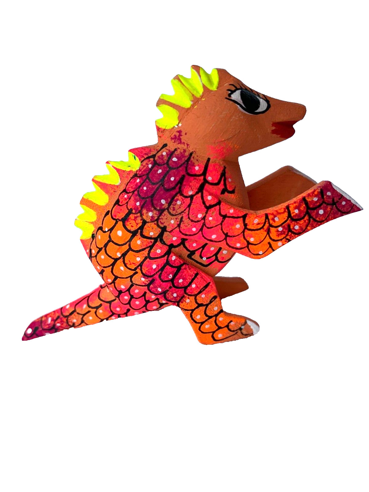 LITTLE DINOSAUR ALEBRIJE-  HAND CRAFTED WOOD CARVING OAXACA, MEXICO