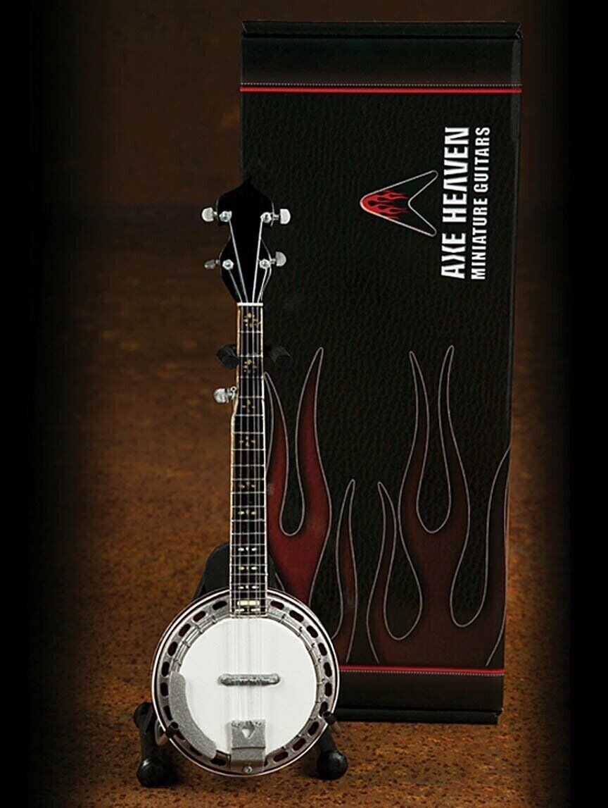 BANJO- 1:4 Scale Miniature with Rose Back Axe Heaven