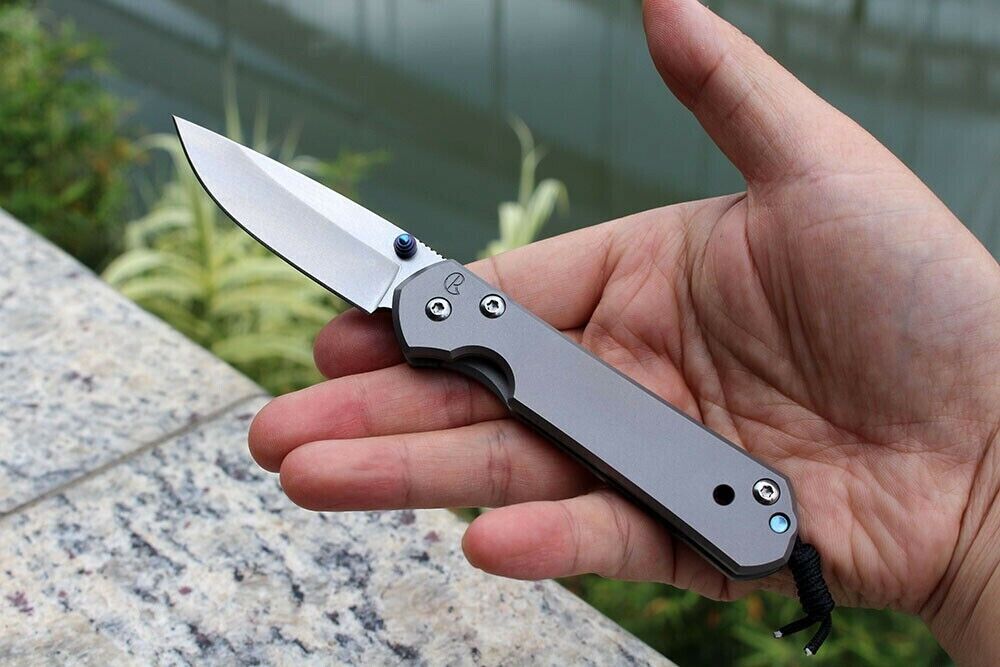 Small Sebenza21 D2 Blade Titanium Handle Tactical Folding Tool Pocket Knife Edc
