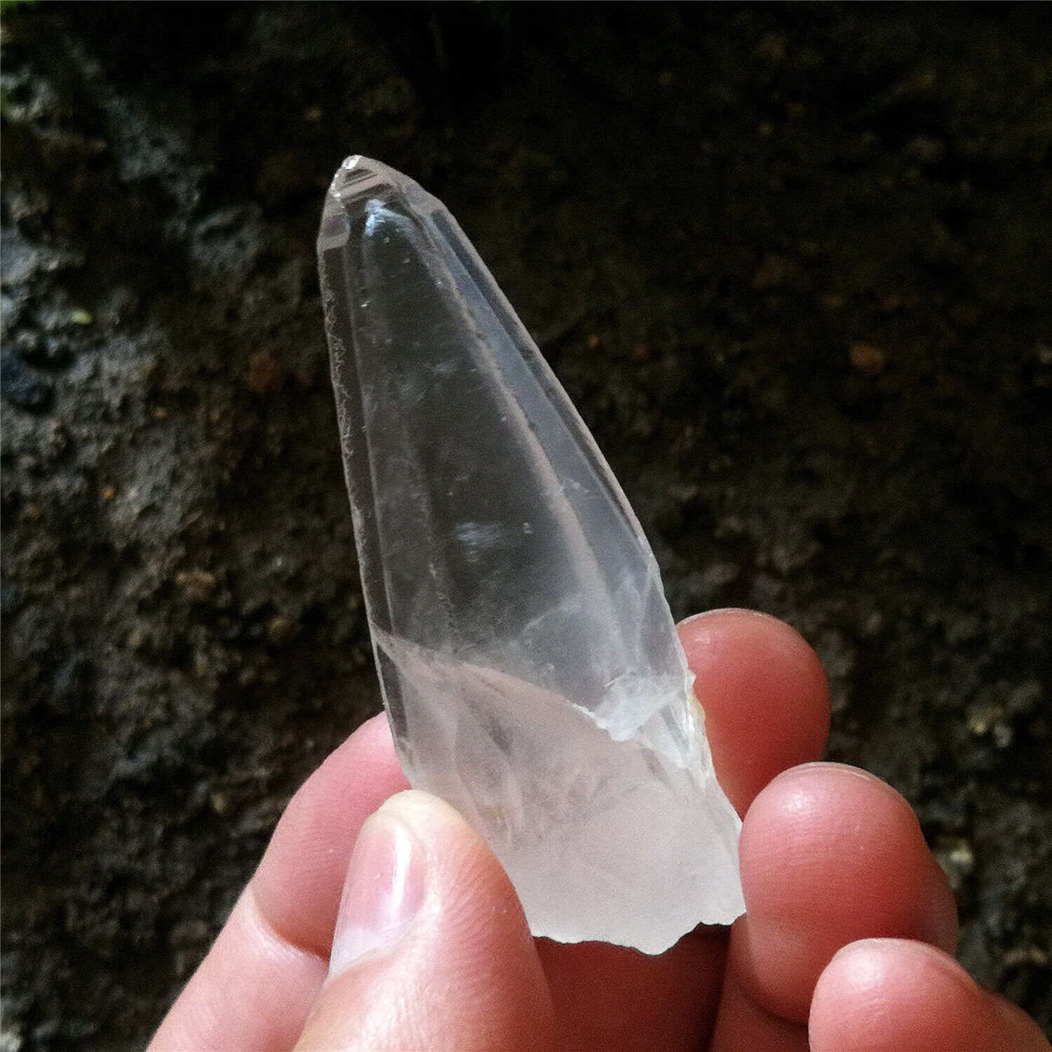 30g 60mm Amazing Natural Clear Quartz Point Include Another Intact Quartz Point