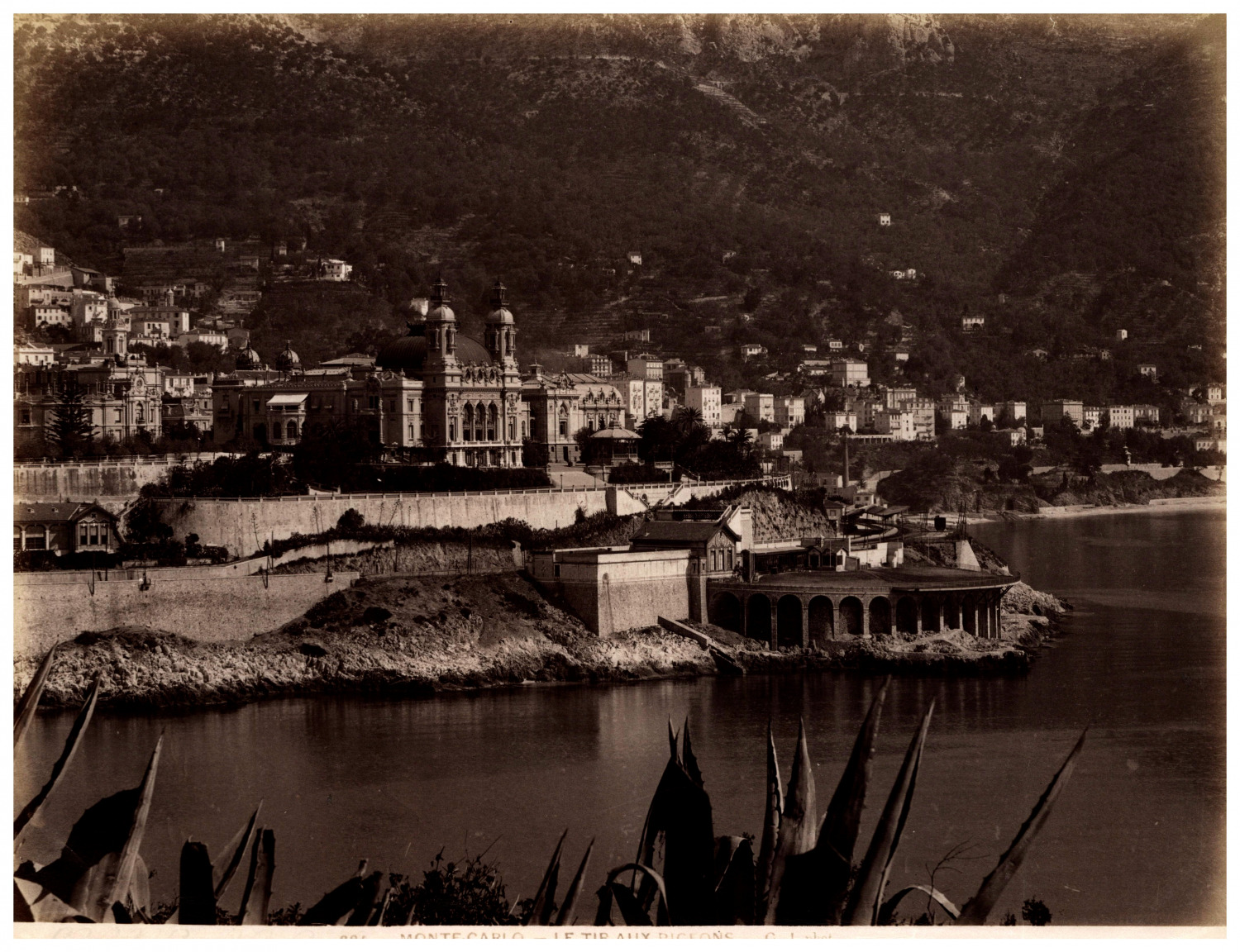 Monaco, Monte-Carlo, Vintage Albumen Print Pigeon Shooting, Photo. Jean Gille