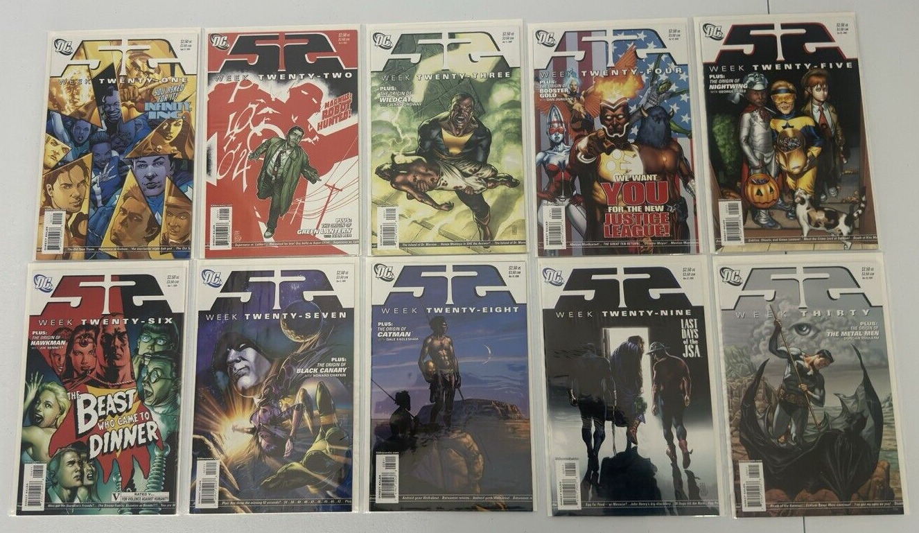 52 Weeks #21-30 Complete Run DC 2006 Lot of 10 NM-M