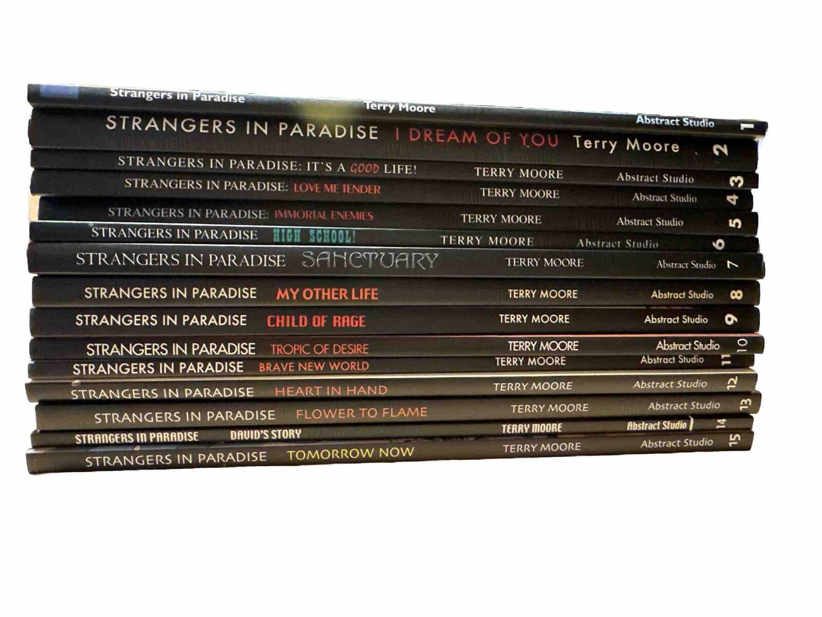 Strangers in Paradise Volume 1-15 Terry Moore Abstract Studio 