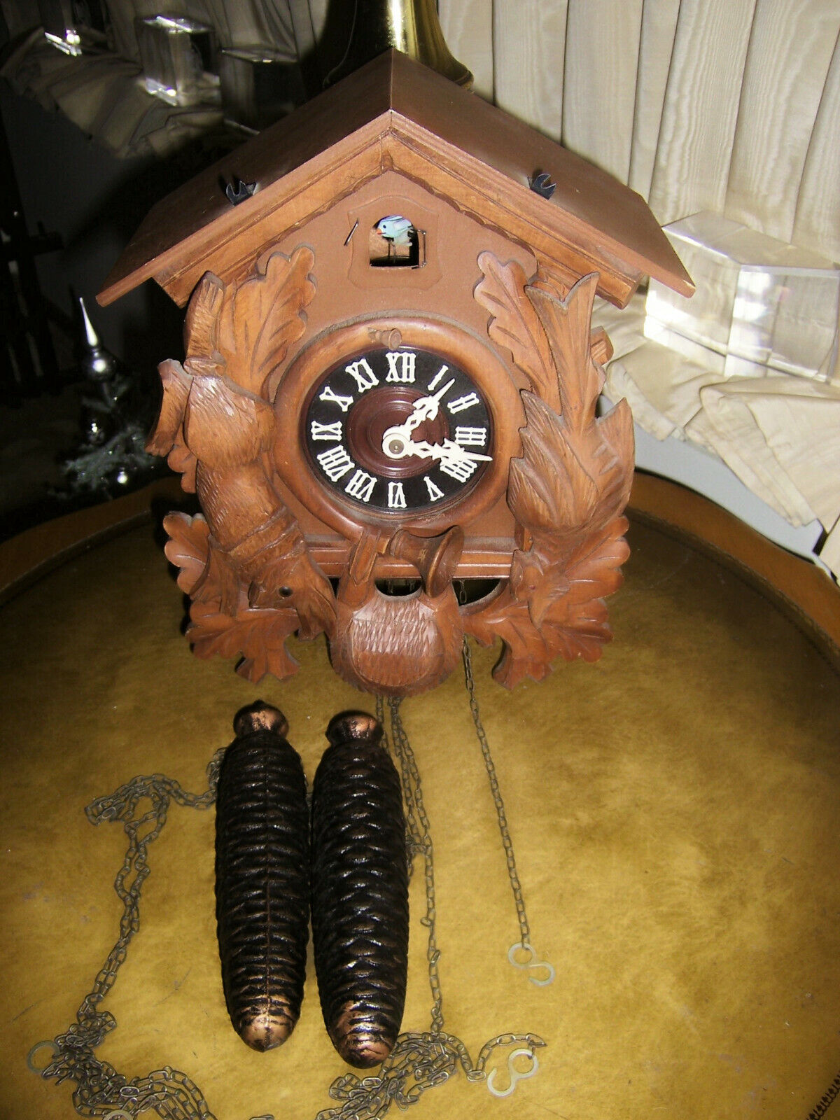VINTAGE REGULA MECHANICAL CUCKOO CLOCK MADE IN GERMANY COLLECTABLE BEAUTIFUL   