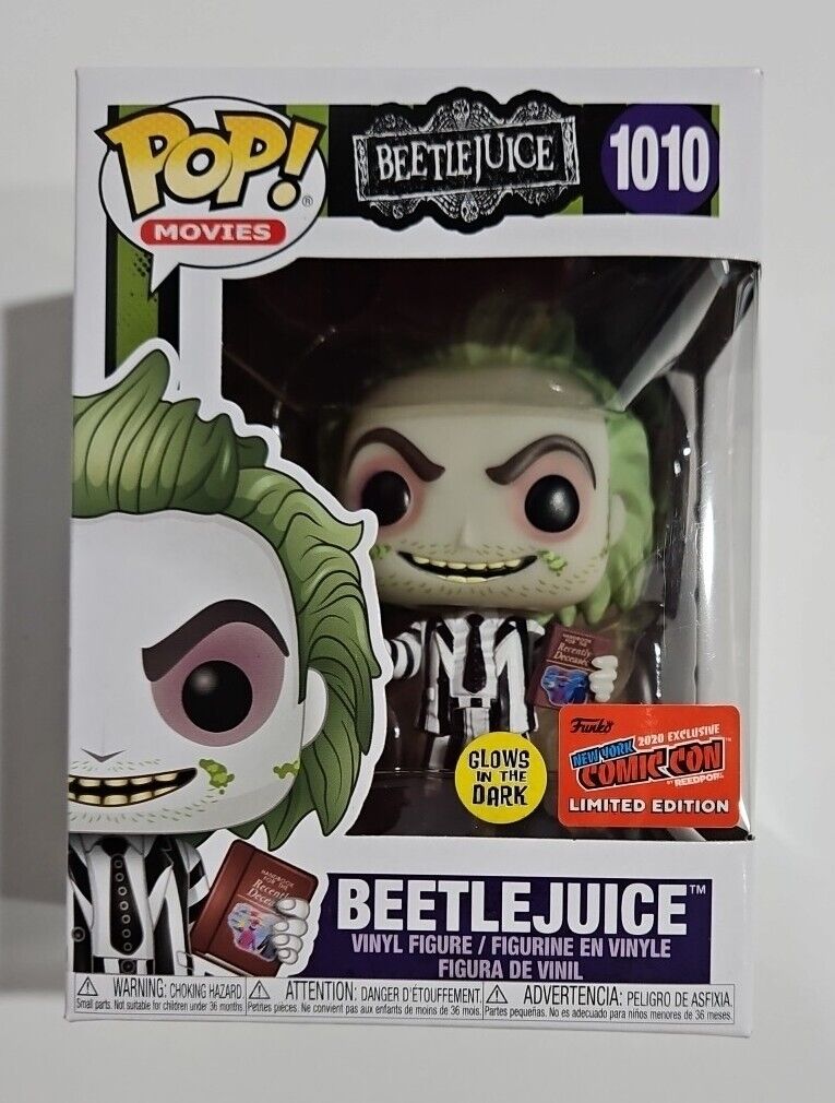Funko Pop Beetlejuice #1010 Beetlejuice GITD NYCC 2020 Official