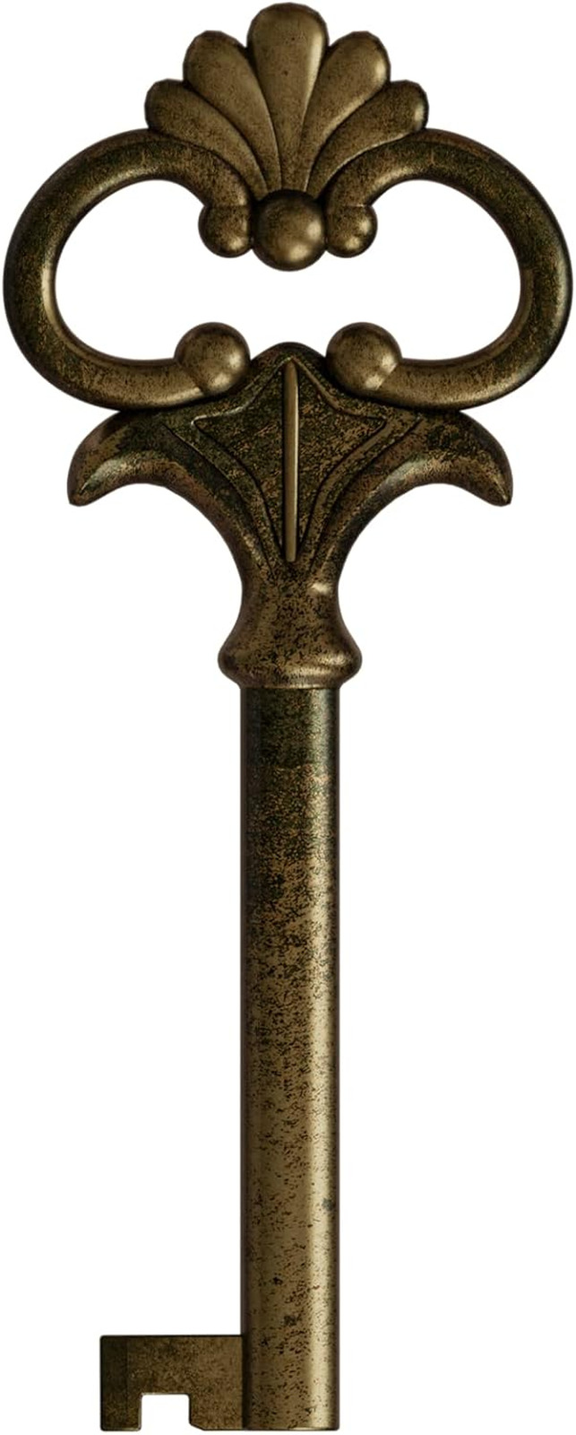 KY-5 Skeleton Key, Antique Brass, Perfect Key for Antique Vintage and Modern Fur