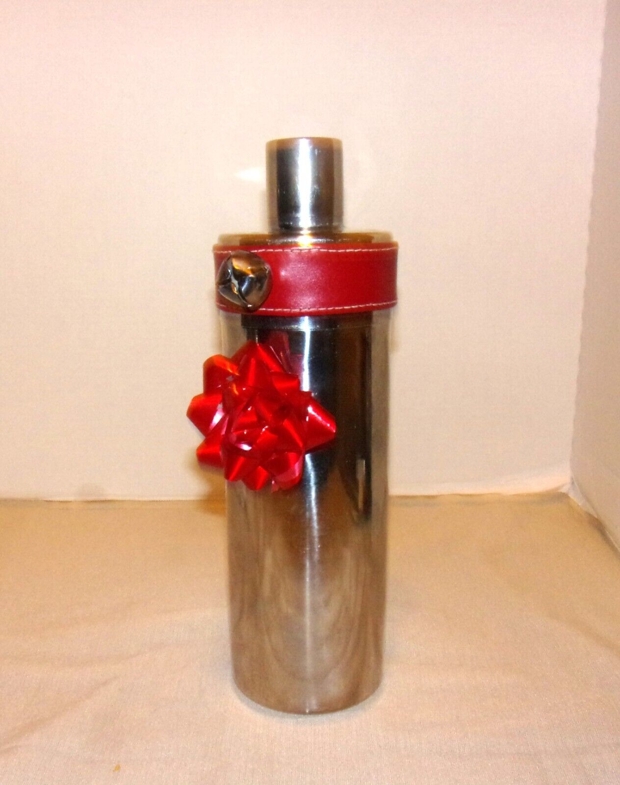 Vintage PVT Ltd. Wazir Chand & Co. Chrome Plated Cocktail Shaker w/Jingle Bell