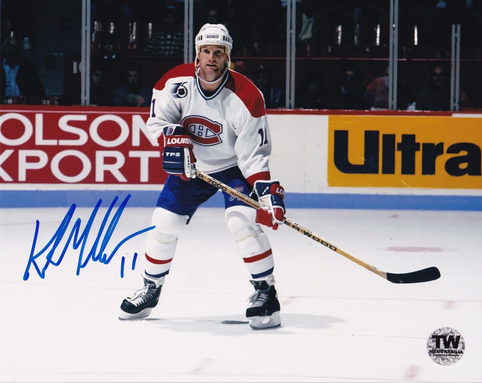 KIRK MULLER Autographed Photo (8 x 10) - Montreal Canadiens - TW PRESTIGE