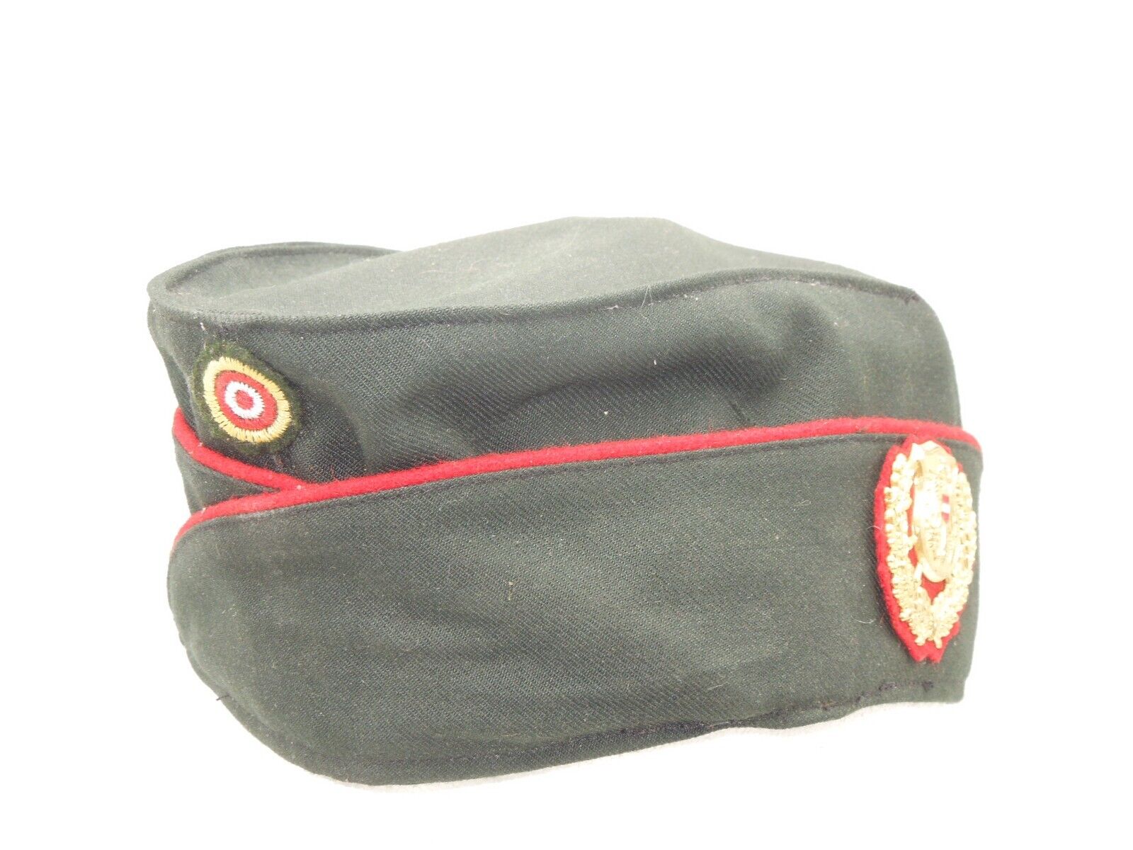 Post WWII Austrian Police Side Garrison Cap Hat & Badges