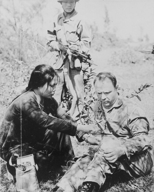 US Air Force Captain Downed Pilot POW with Viet Cong 8x10 Vietnam War Photo 274