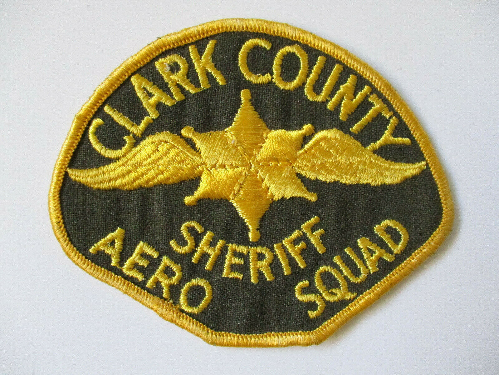 vintage 1970 era Clark County Aero Squad Las Vegas Nevada Police Patch MINT