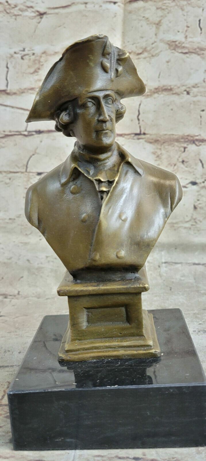 Late 20th Century Bronze Bust of Frederick the Great By Milo Sculpture Artwork