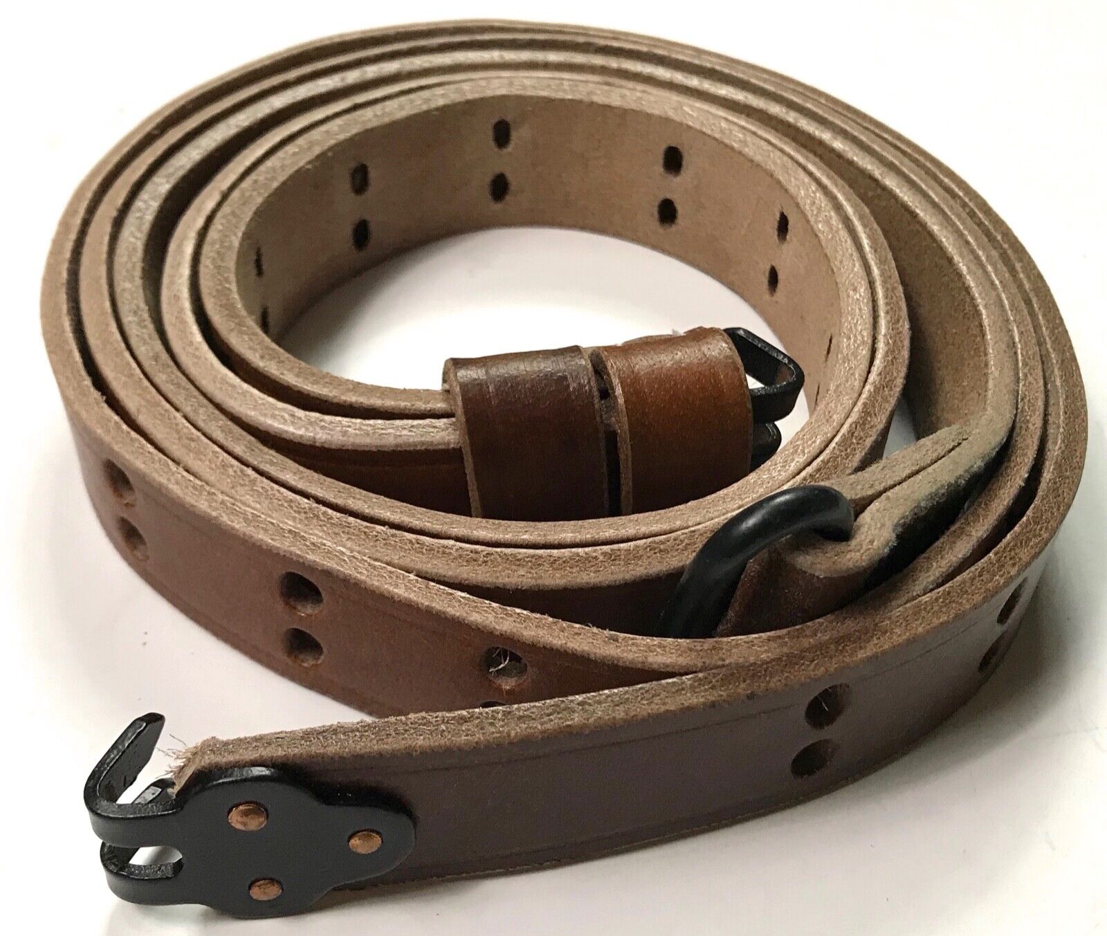 WWII US M1 GARAND RIFLE M1907 LEATHER CARRY SLING-1 inch