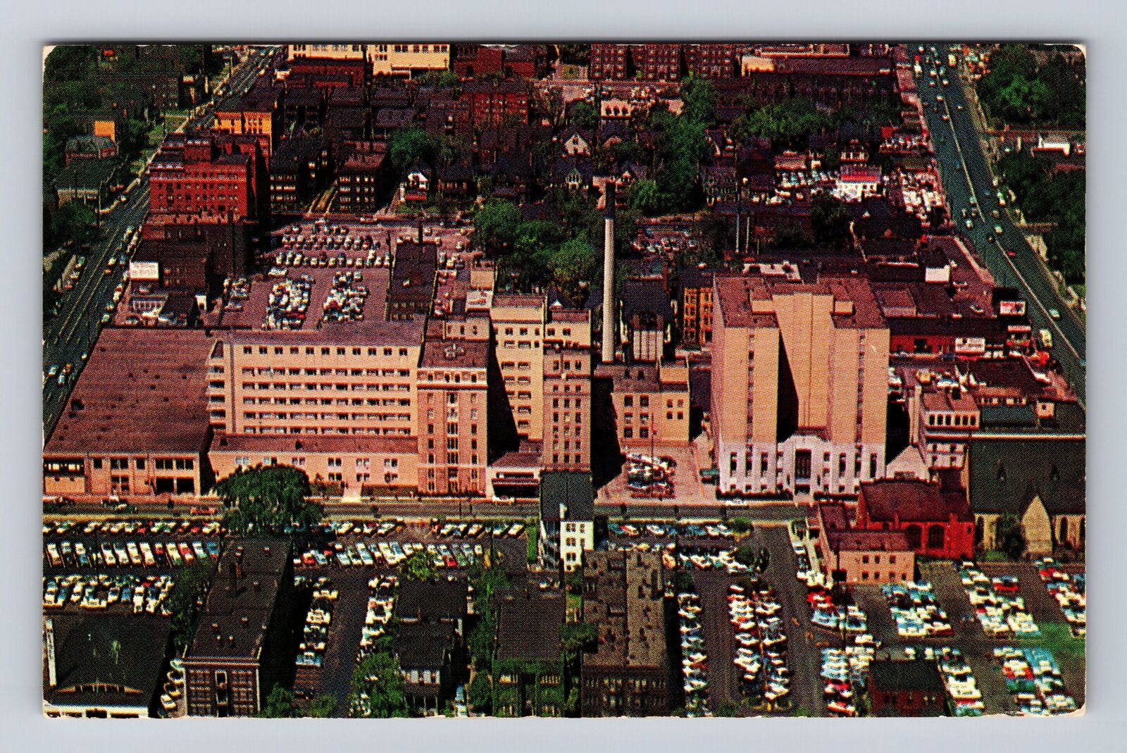 Cleveland OH- Ohio, Aerial The Cleveland Clinic Foundation, Vintage Postcard