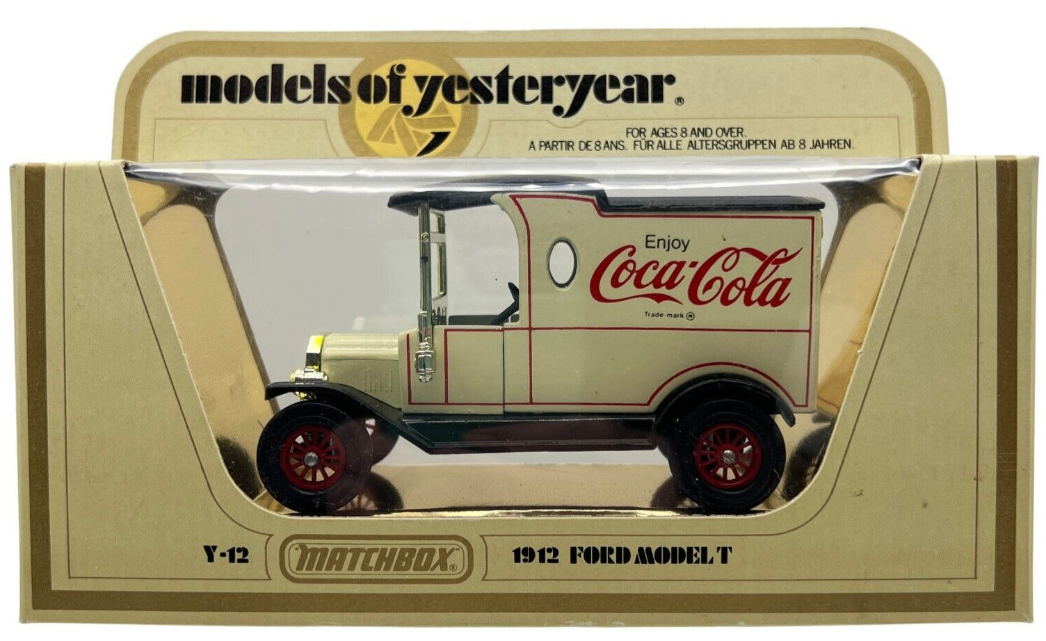 1912 Ford Model T Van Enjoy Coca Cola Y-12 Matchbox Models of Yesteryear 1/35