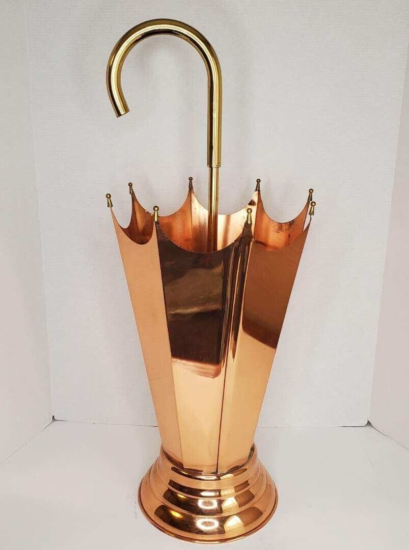 Metalutil Portugal Copper Metal Umbrella Cane Stand 27\