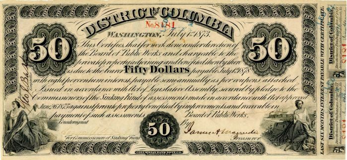 District of Columbia - $50 - General Bonds