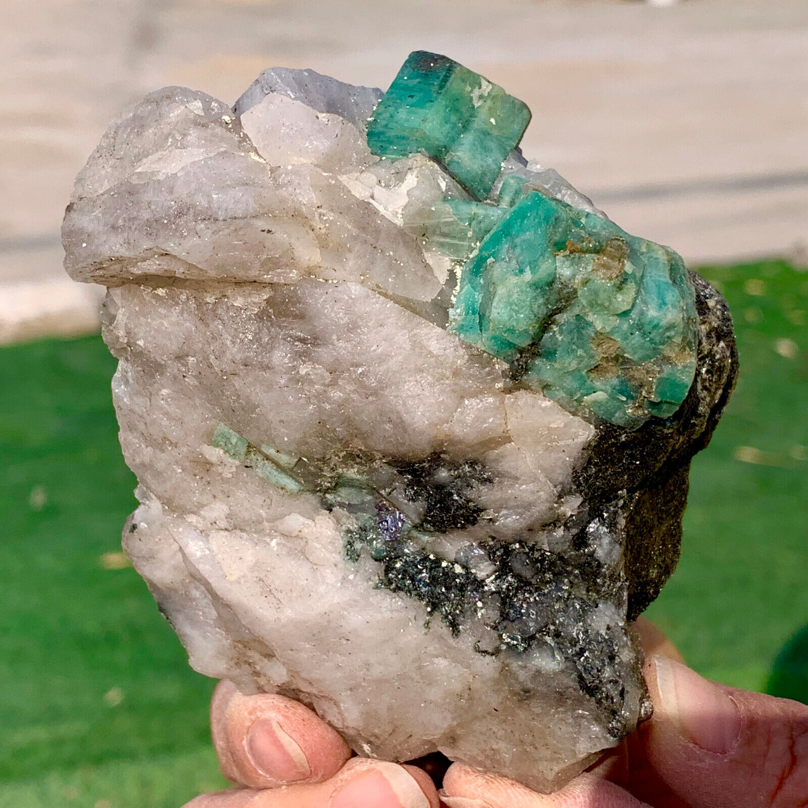 456G  Natural Rare Emerald Gem CrystalMineral Specimen/China