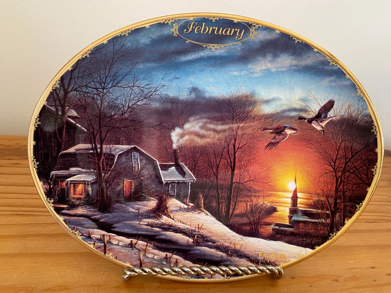 Terry Redlin Seasons to Remember Perpetual Calendar Plates Tiles Pick Your Month