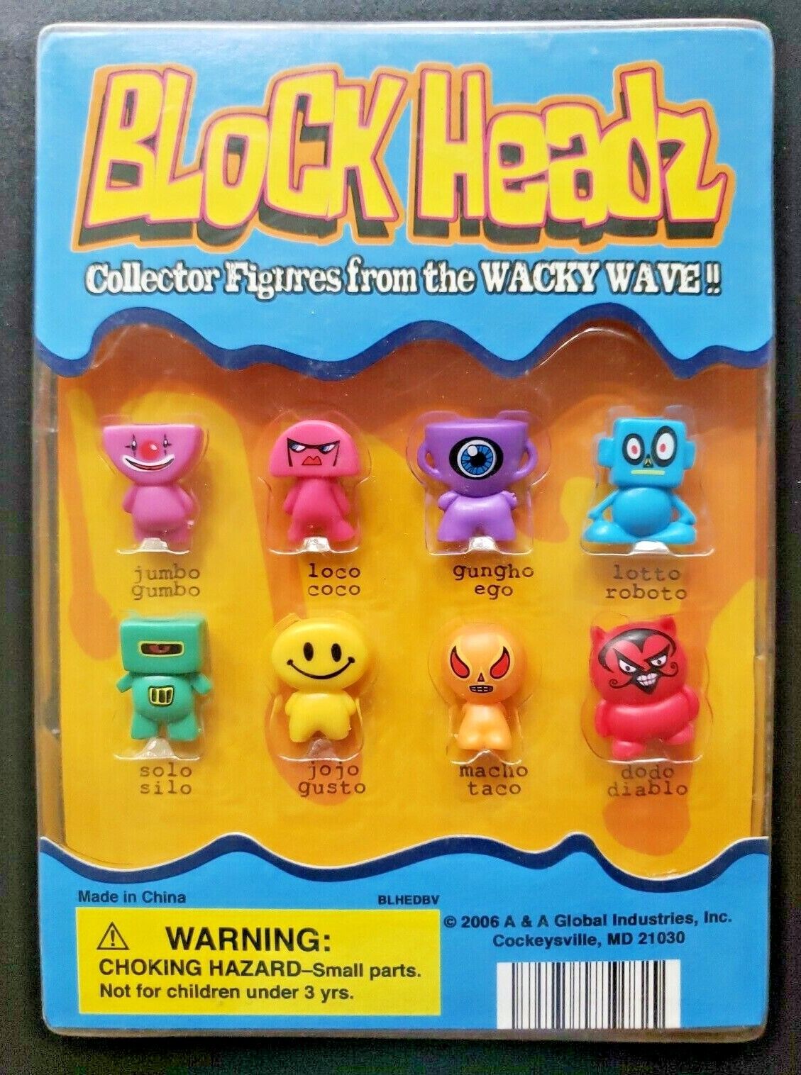 Block Headz Gumball Vending Machine Charms Header Display Card #278