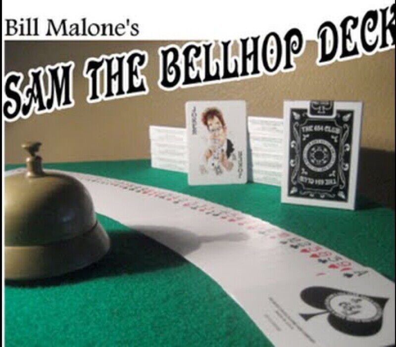 Bill Malone\'s first custom deck - The 654 Club Deck - Sam the Bellhop -USPC deck