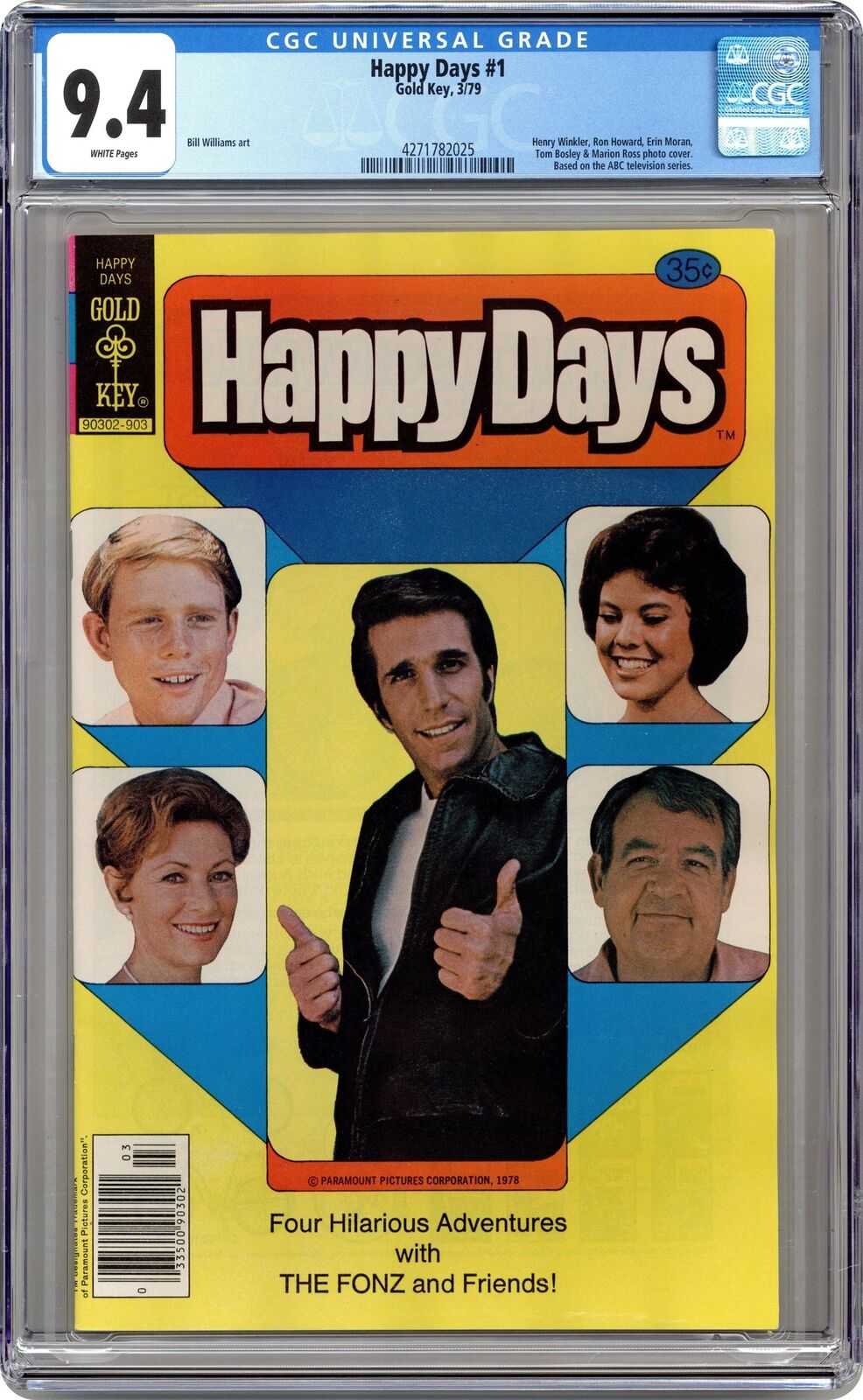 Happy Days #1 CGC 9.4 1979 Gold Key 4271782025