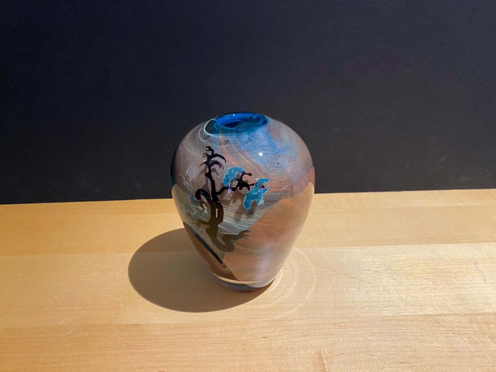 JOYCE ROESSLER & CHRIS HEILMAN Glass Art Vase SIGNED