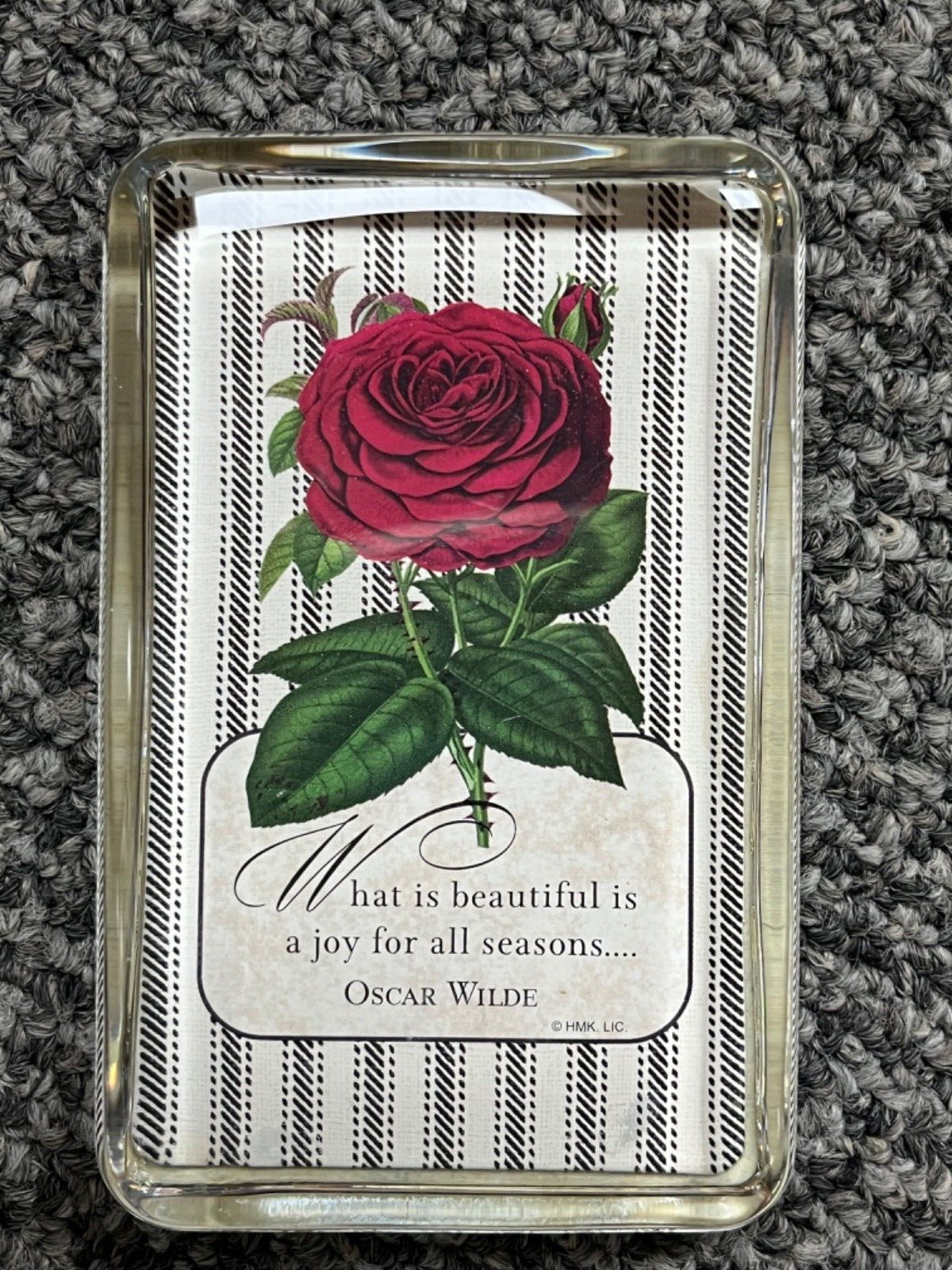 Hallmark Moments of Beauty Rose Paperweight