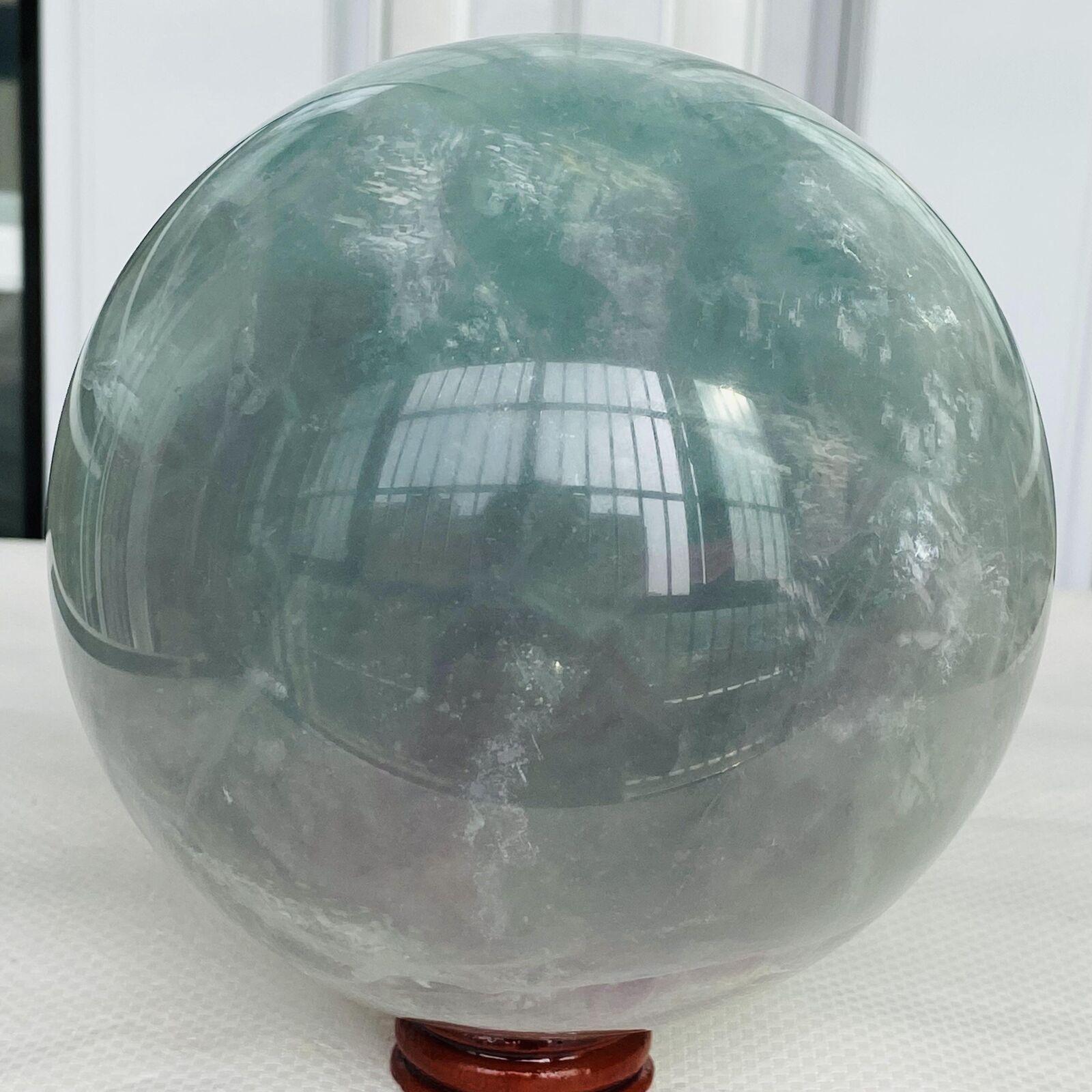 3260G Natural Fluorite ball Colorful Quartz Crystal Gemstone Healing
