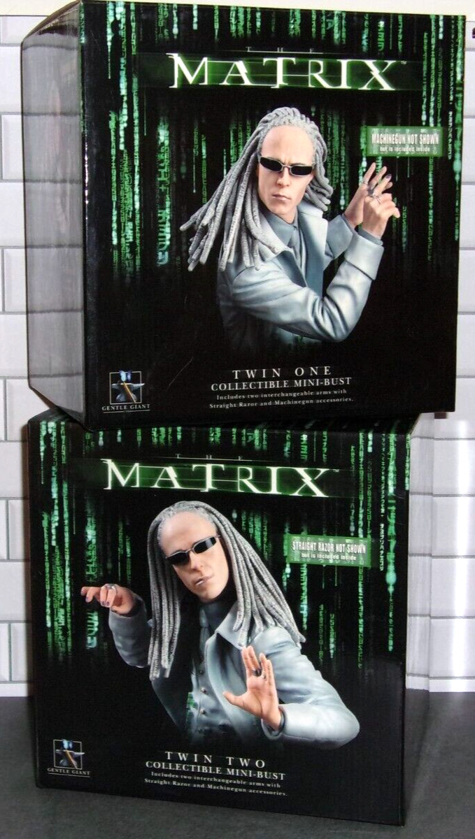 Matrix TWIN 1 & TWIN 2 Mini-Bust Set Collectible Gentle Giant #d/6000 Brand New