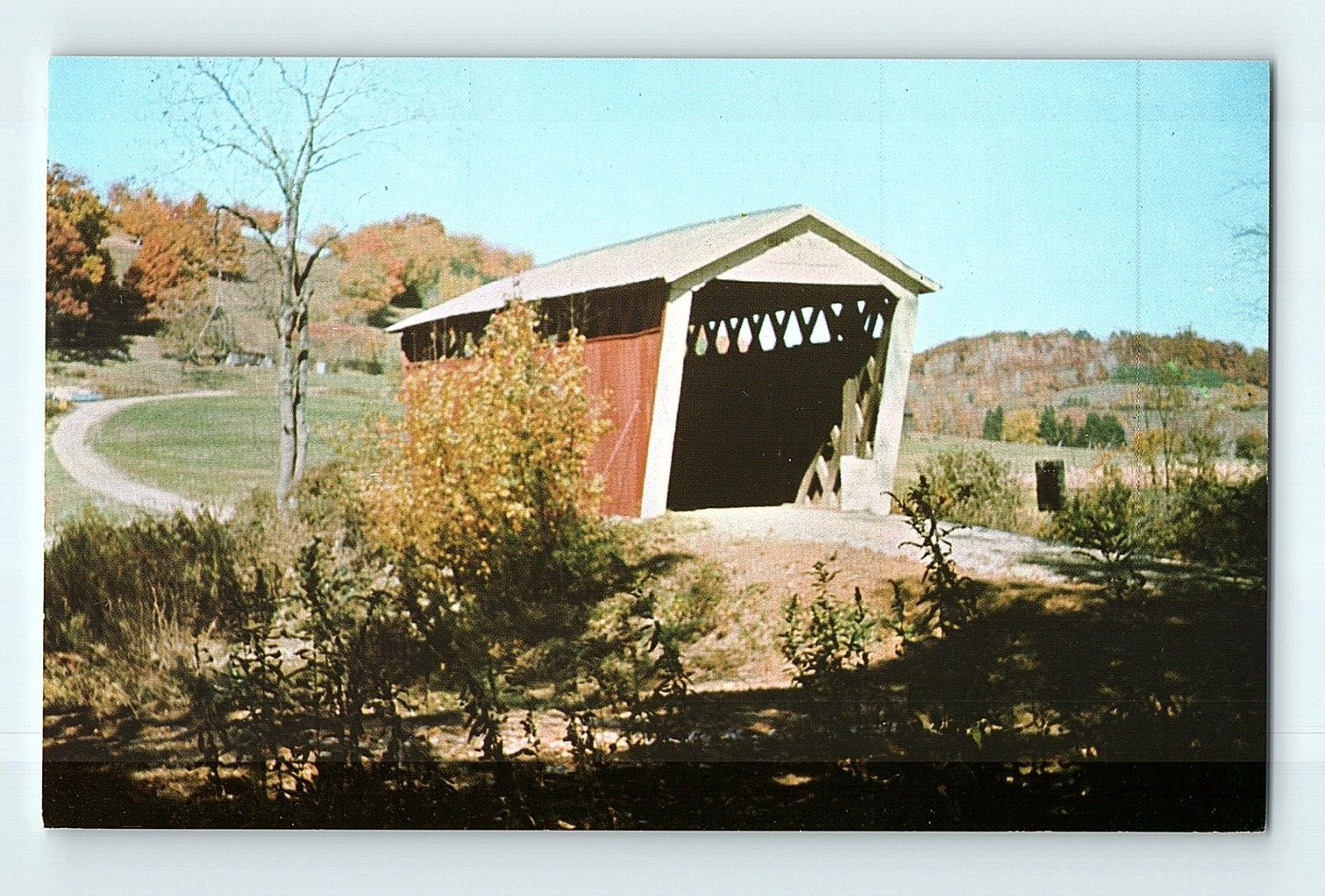 Harmons Bridge Plum Creek Washington Twp Indiana County Pennsylvania Postcard E7