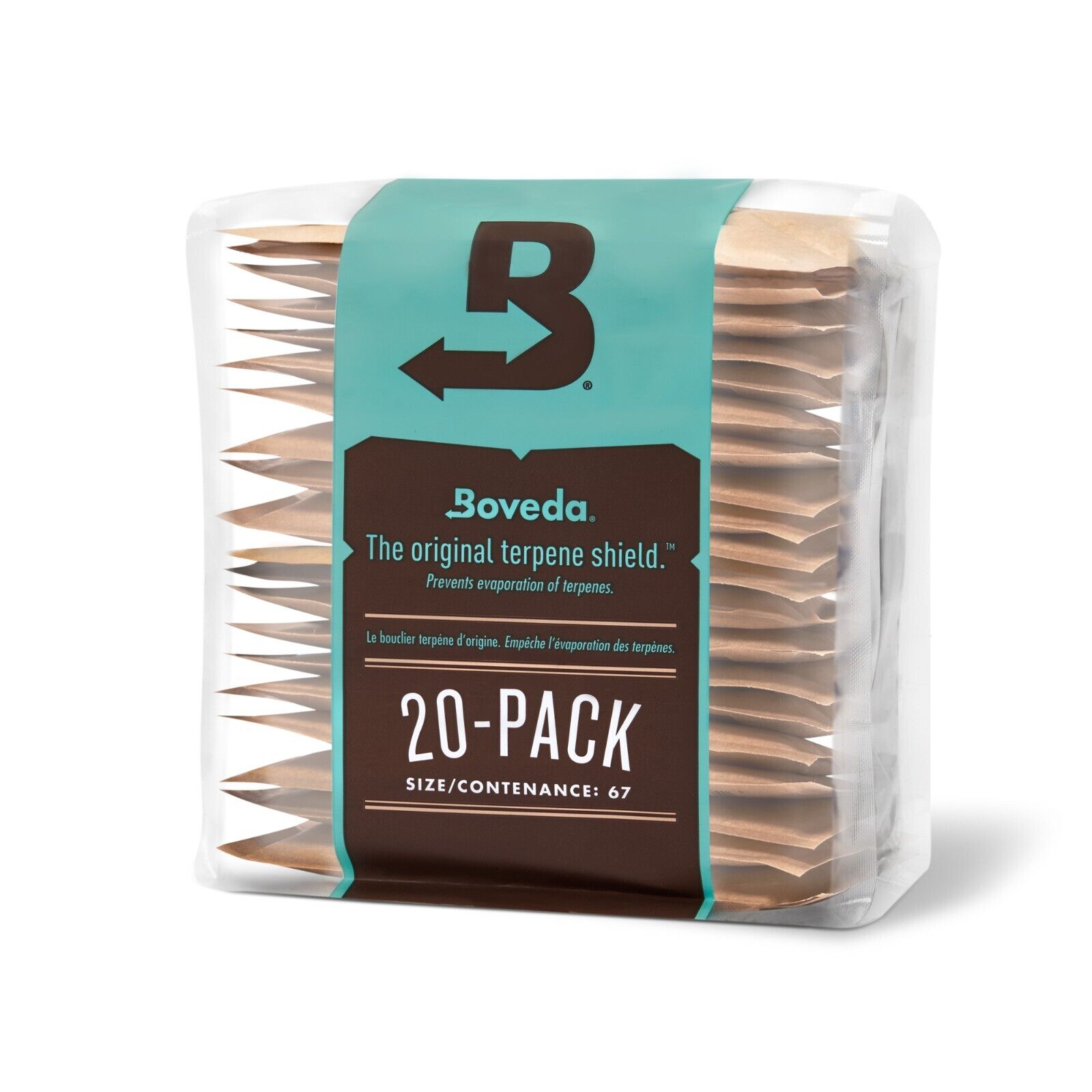 Boveda 62% RH 2-Way Humidity Control - Protects & Restores - Size 67- 20 Count