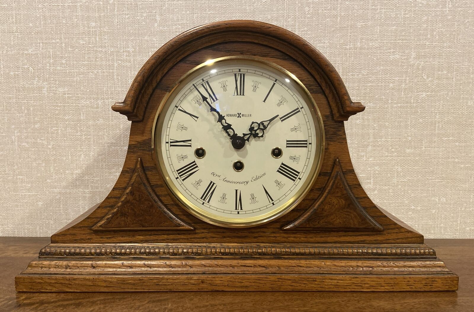 Vintage Howard Miller 613-102 Westminster Chime 60th Anniversary Mantel Clock