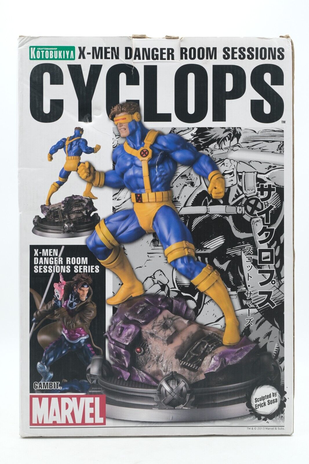 Kotobukiya Cyclops Fine Art Statue Danger Room Sessions X-Men Display Broken