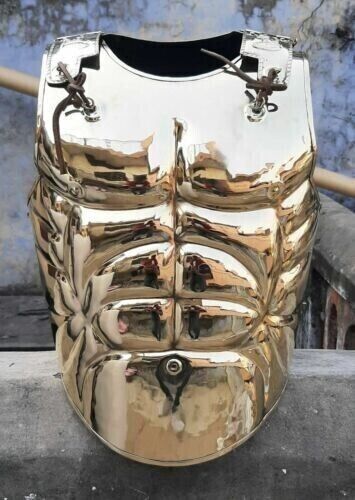 18 Gauge Brass SCA Medieval Roman Greek Muscle Chest Armor Cuirass Breastplate 1