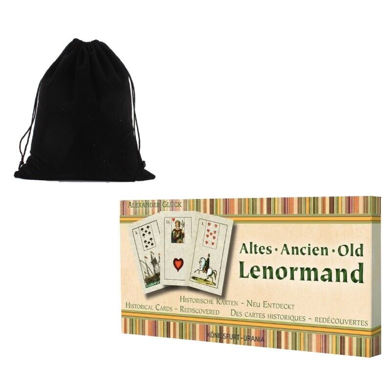Old Lenormand Deck Cards Altes Ancien Alexander Gluck AGM With Bag 124050772