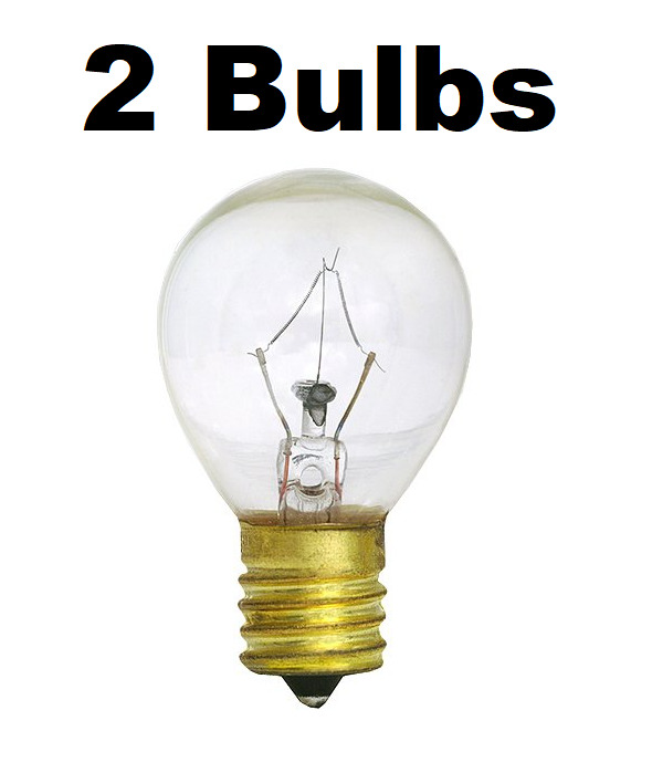 2 X 25w Lava Lamp Light Bulb S Type E17 Base 25 Watt S11, 25S11, 25S11N, S11N25