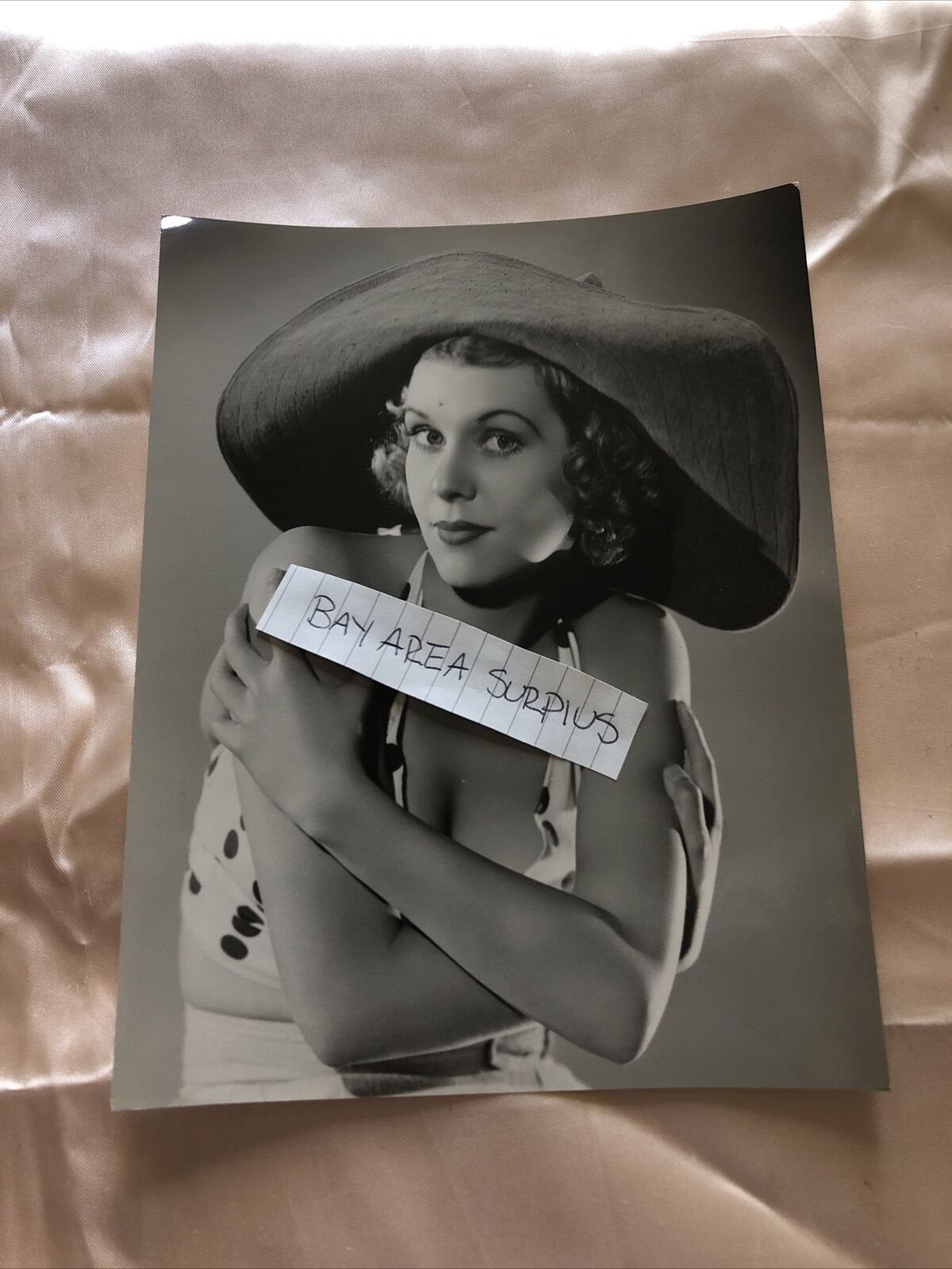 Rare Original Unpublished Photo Of Kathryn Marlowe Black/White 8.5”x6.5”