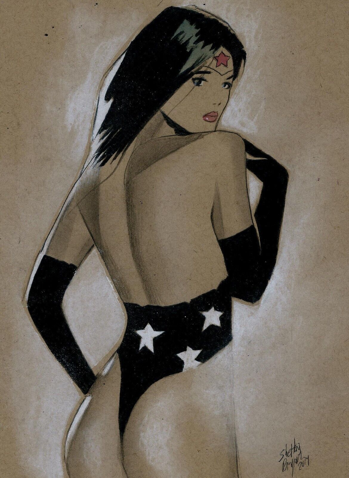 Wonder Woman: Original Art by Shelton Bryant