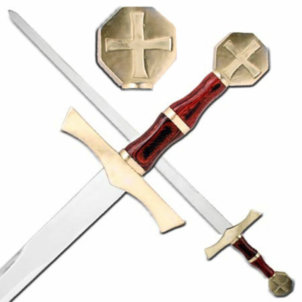 Battle Ready Medieval Crusader Holy Cross Knights Templar Real Long Sword 40\