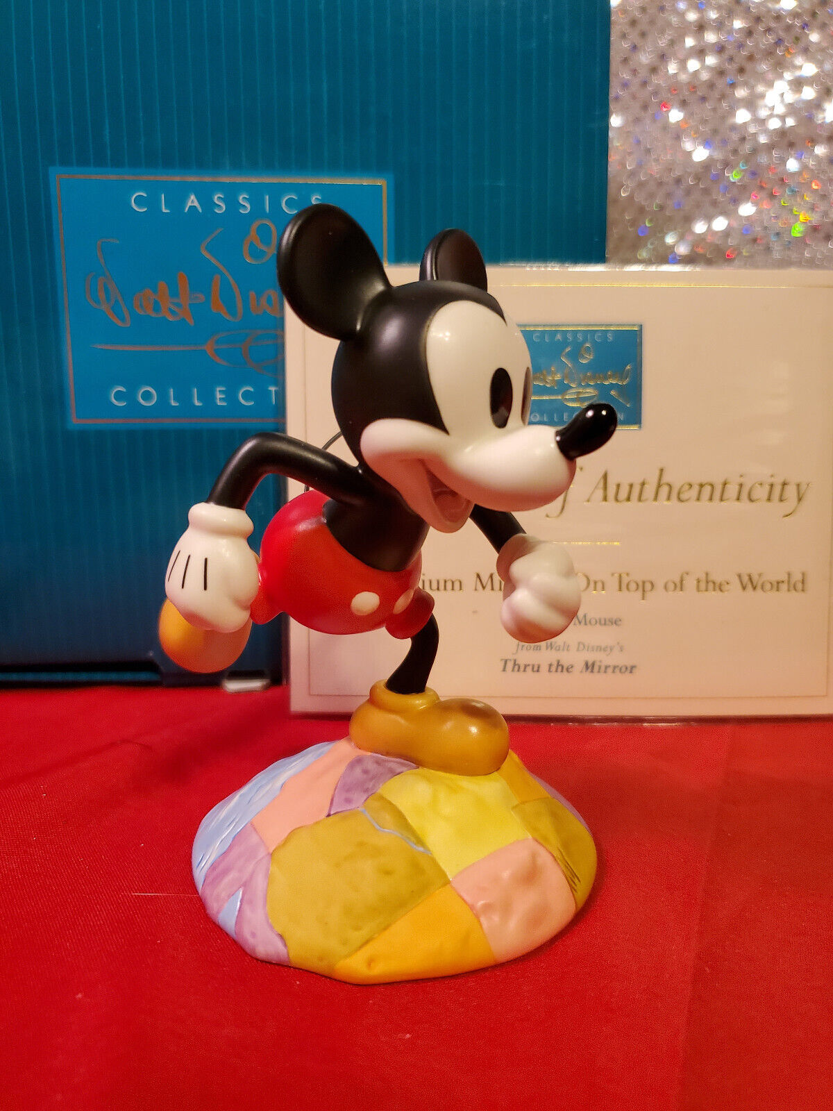 WDCC MICKEY MOUSE ON TOP OF THE WORLD - MICKEY MOUSE W/Box W/COA