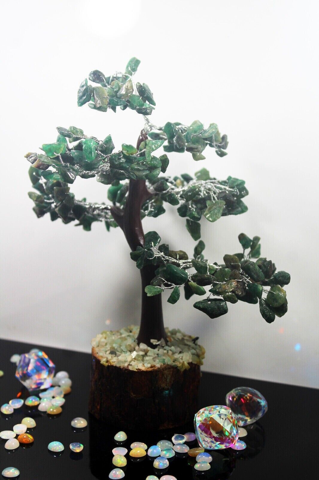 Green Mica Tree 300 beads Elegance for Home Decor & Gifts F6