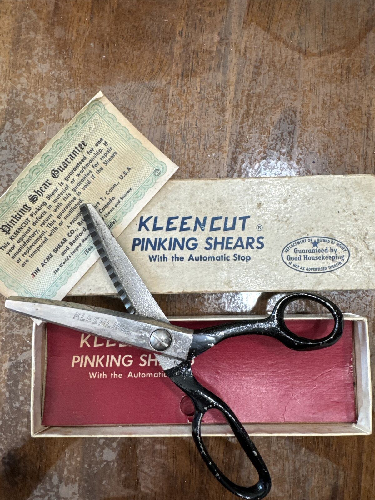 vintage kleencut pinking shears