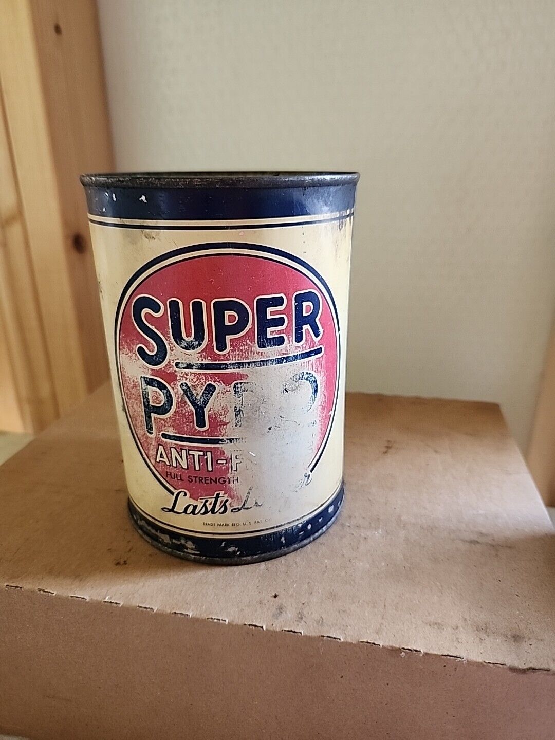 Antique Super Pyro Anti Freeze Quart