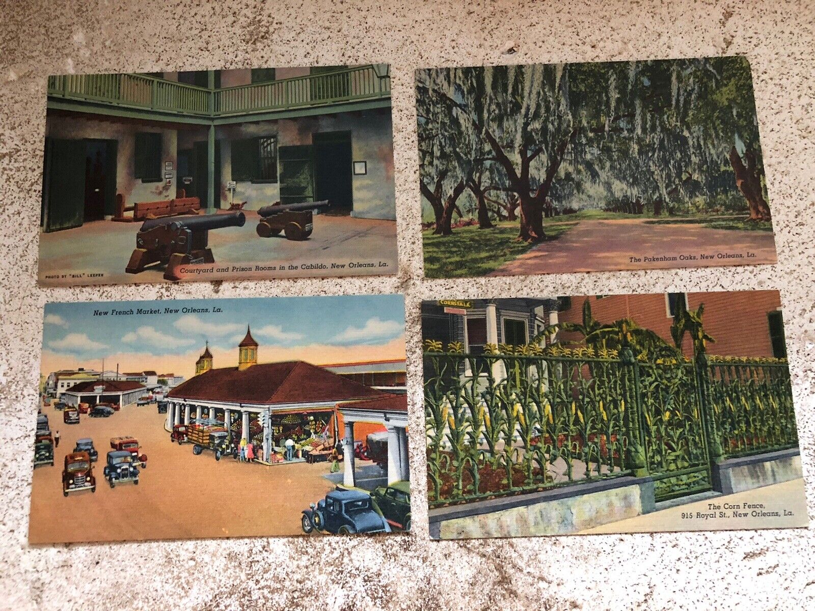 Lot of 23 Postcards New Orleans Linen 1930’s & 1950’s Most Unposted & Blank
