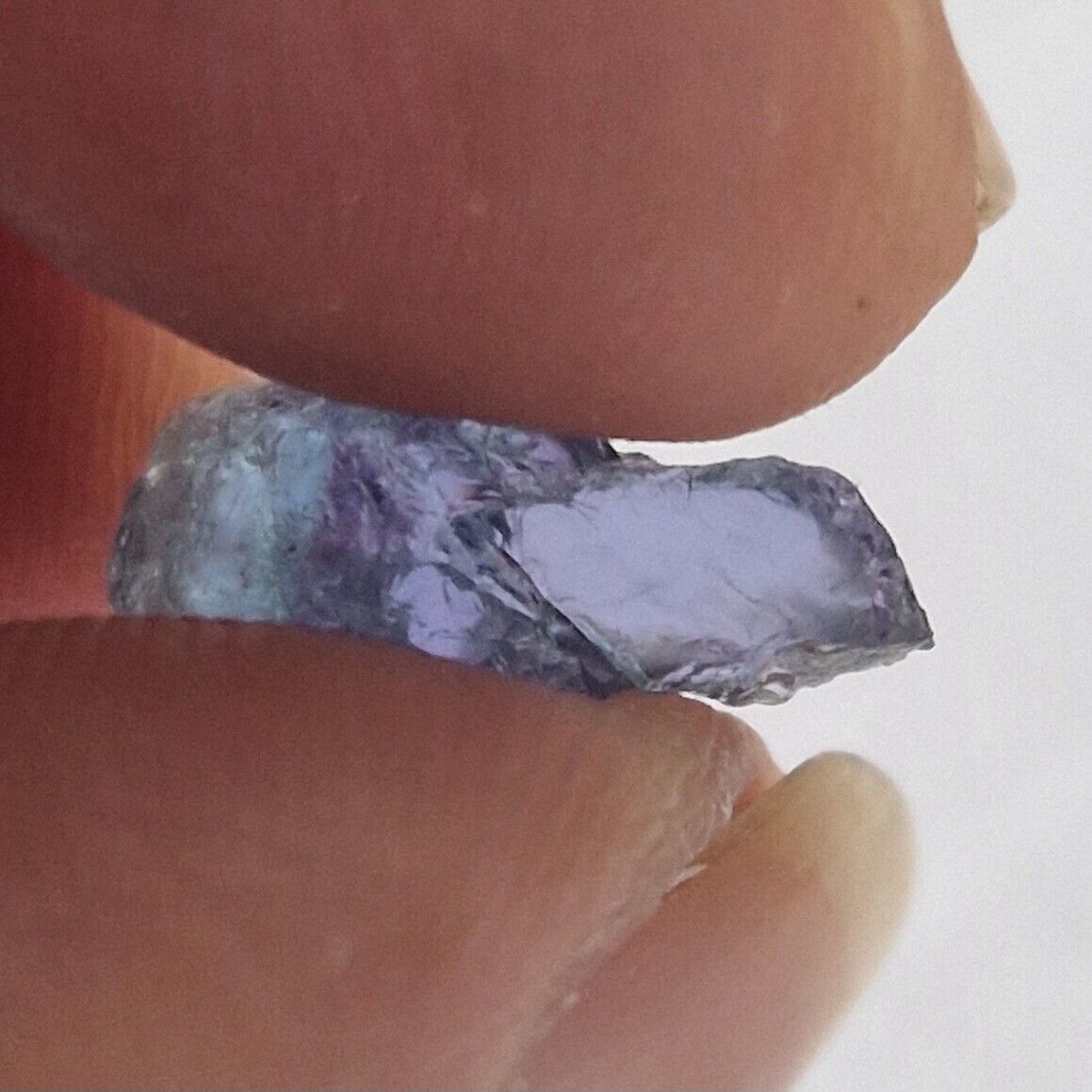Rare Chromium Cornerupine 3.55ct. Tanzania. Facet Rough Mineral. 14*6.6*5.8mm. 