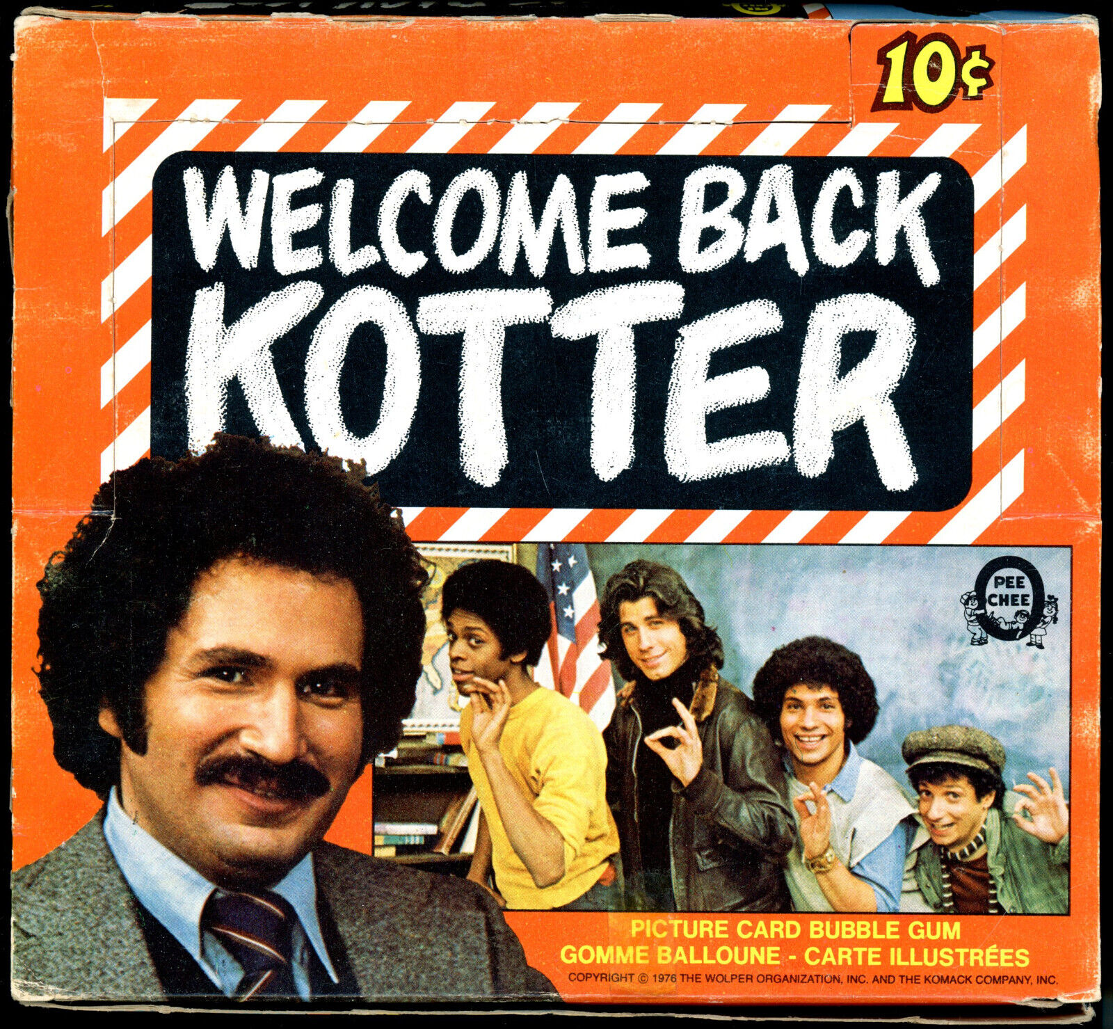 1976 TOPPS OPC O-PEE-CHEE WELCOME BACK KOTTER Travolta unopened 36 pack Wax Box